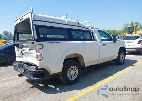2020 Chevrolet Silverado 1500 4Wd Long Bed Wt z USA, uszkodzony, nr VIN 3GCNYAEFXLG154197